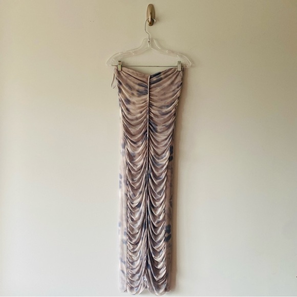 New Zara Ruched Floral Tulle Dress Size Small​​​​ - Picture 2 of 7